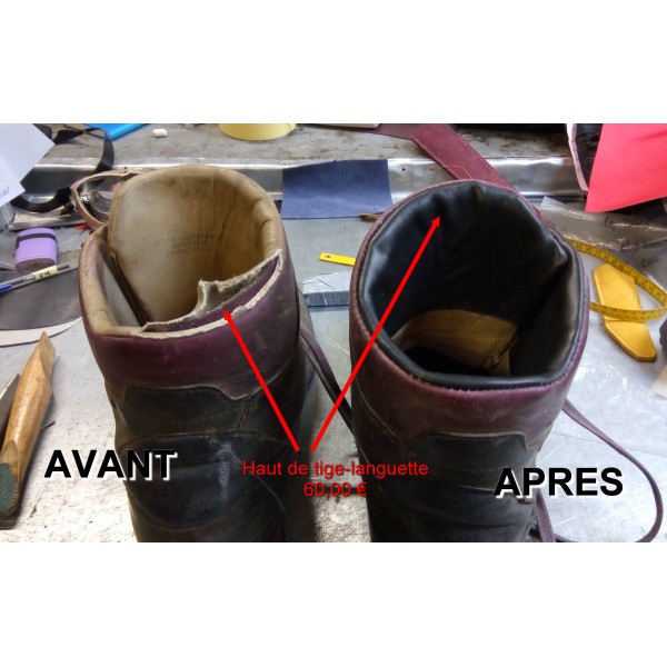 Réparation chaussures en cuir