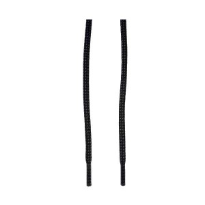 Lacets noirs mouchetés gris